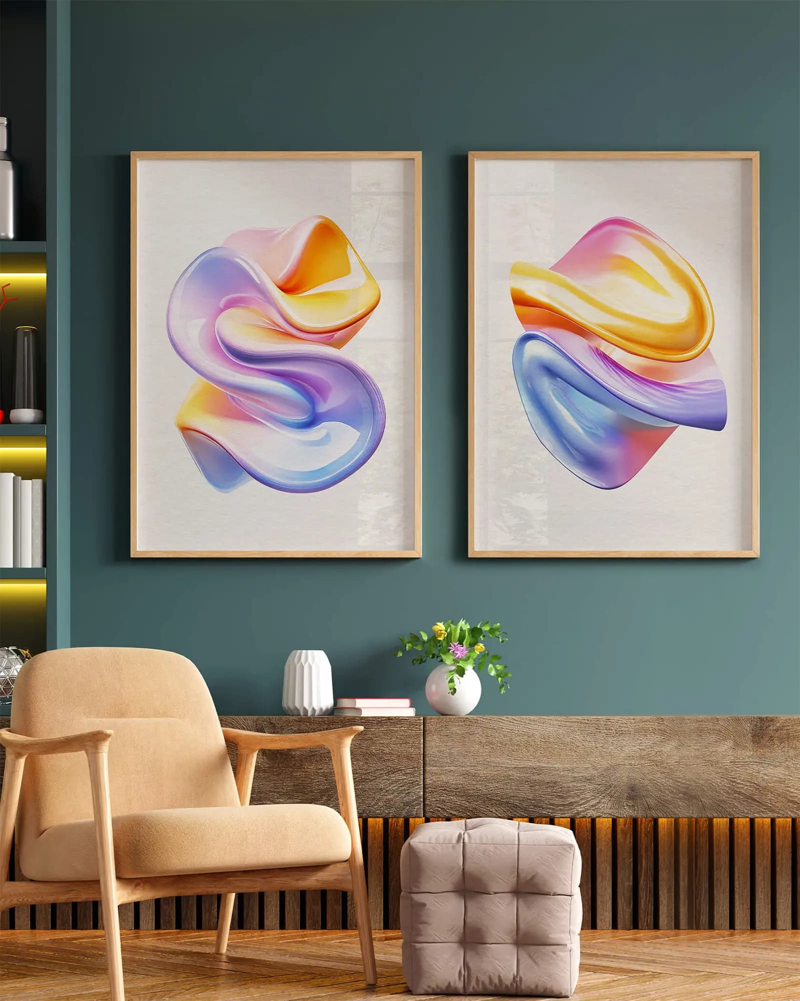 Fine art posters with your own image with a portrait image