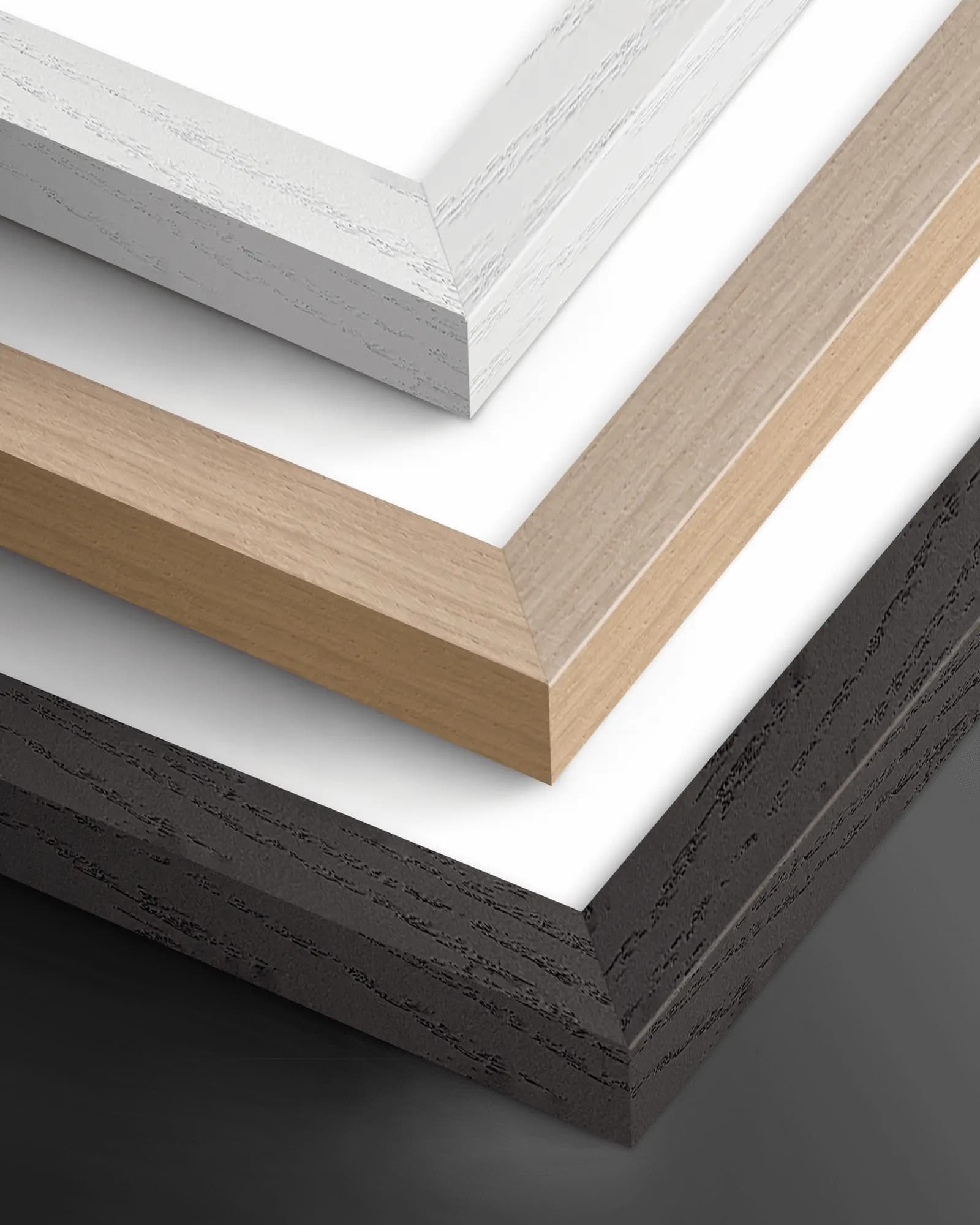 Premium wooden framed poster with your own image with a portrait image